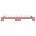 Miniatyrbillede 9 af 10: daybed med udtræk 100x200 cm velour lyserød