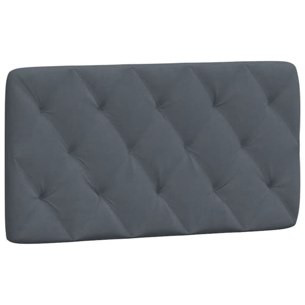 sengeramme med LED-lys 100x200 cm velour mørkegrå