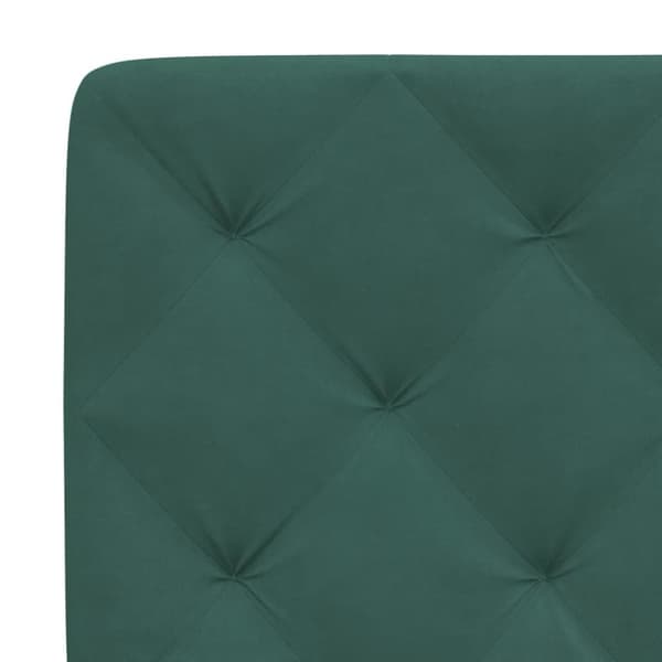 seng med madras 100x200 cm velour mørkegrøn