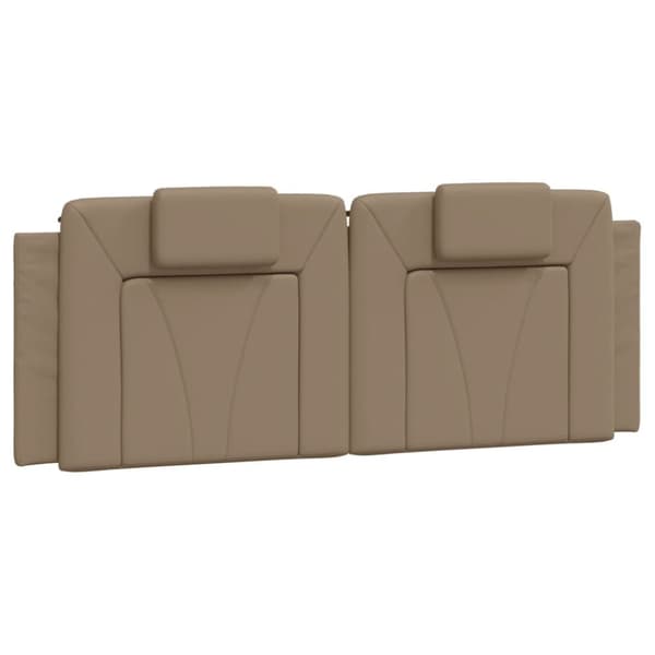 seng 120x200 cm kunstlæder cappuccinofarvet