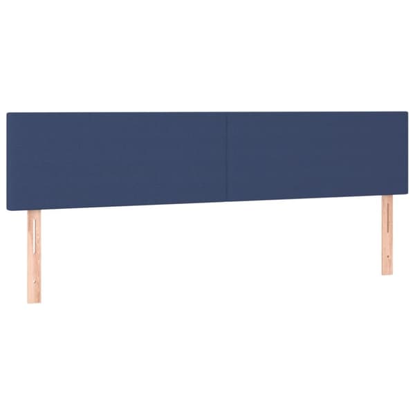 Ramsäng med madrass blå 120x190 cm tyg