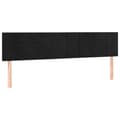 Miniatyrbillede 7 af 9: kontinentalseng med madras 120x190 cm velour sort
