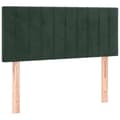 Miniatyrbillede 6 af 9: kontinentalseng med madras 120x190 cm velour mørkegrøn