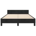 Miniatyrbillede 6 af 10: sengeramme med sengegavl 120x190 cm velour sort