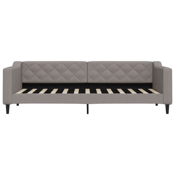 Dagbädd med madrass taupe 80x200 cm tyg