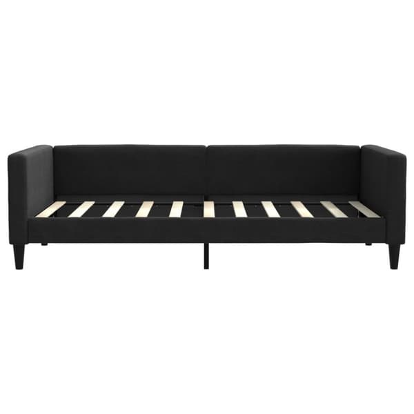 Dagbädd med madrass svart 90x190 cm tyg