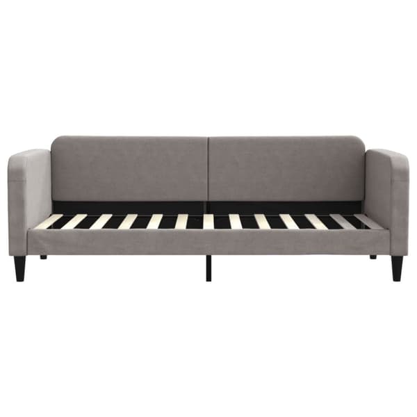 daybed 80x200 cm stof gråbrun