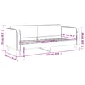 Miniatyrbillede 8 af 8: daybed 80x200 cm stof gråbrun