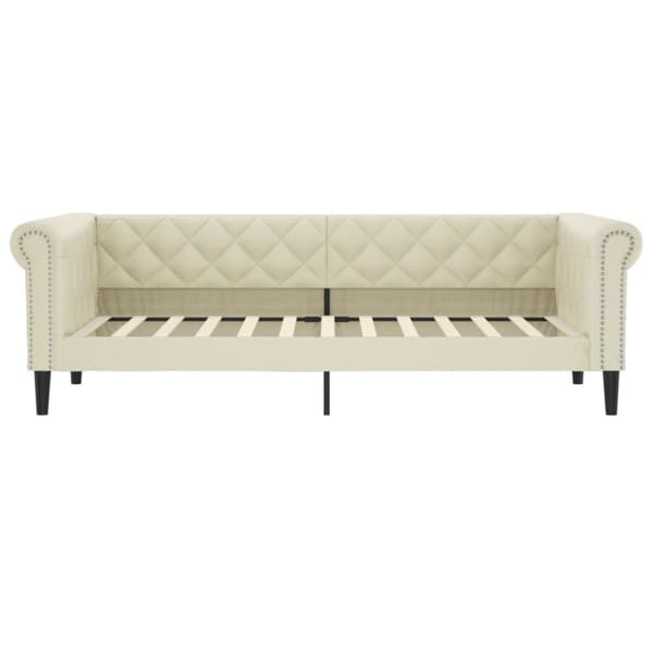 Dagbädd gräddvit 100x200 cm konstläder