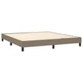 Pikkukuva 4 / 7: Ramsäng med madrass taupe 160x200 cm tyg