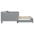 Miniatyrbillede 8 af 10: daybed med udtræk 90x200 cm stof lysegrå