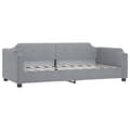 Miniatyrbillede 5 af 10: daybed med udtræk og skuffer 80x200 cm stof lysegrå