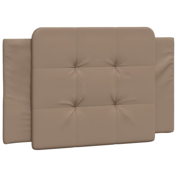 Säng med madrass cappuccino 90x190 cm konstläder