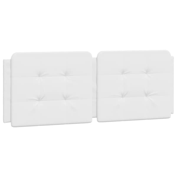 Säng med madrass vit 140x190 cm konstläder