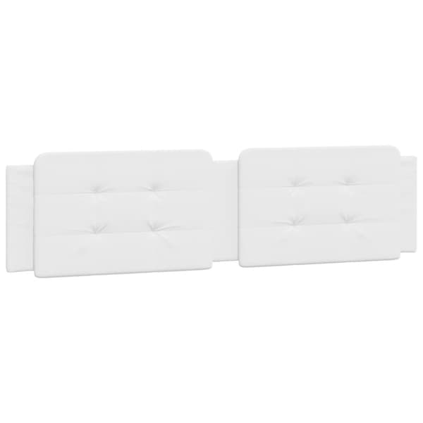 Säng med madrass vit 200x200 cm konstläder