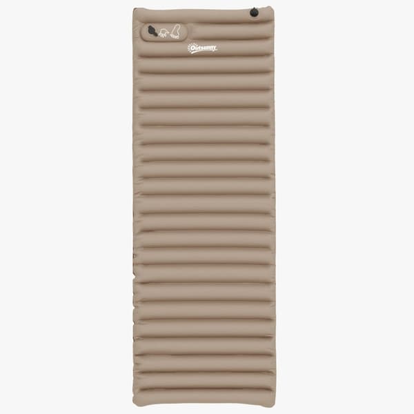 Rootz Camping Air Madras - Oppustelig seng - Udendørs liggeunderlag - Hurtig oppustning - Vandafvisende - Kompakt og bærbar - 195cm x 70cm x 10cm - Po