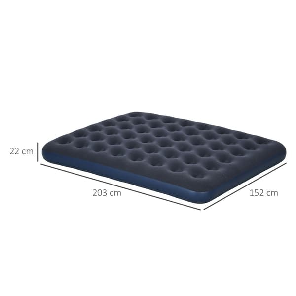Rootz-ilmapatja 2 hengelle - Ilmatäytteinen sänky - Retkipatja - Pehmeä ja kestävä - Optimaalinen tuki vartalolle - Nopea täyttö - 203 cm x 152 cm x 2