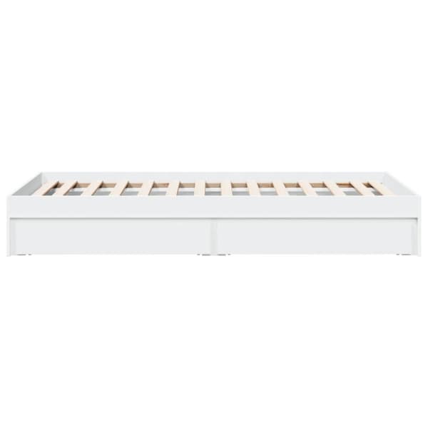 sengeramme 90x200 cm konstrueret træ hvid