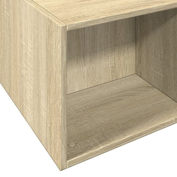 sengestel 150x200 cm konstrueret træ sonoma-eg