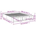 Miniatyrbillede 10 af 10: sengestel 150x200 cm konstrueret træ sonoma-eg