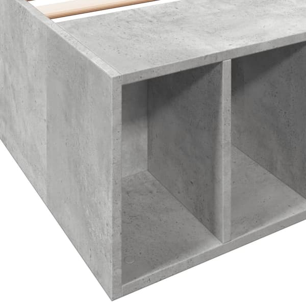 sengeramme 75x190 cm konstrueret træ betongrå