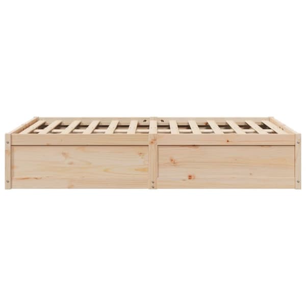 sengeramme uden madras 120x200 cm massivt fyrretræ