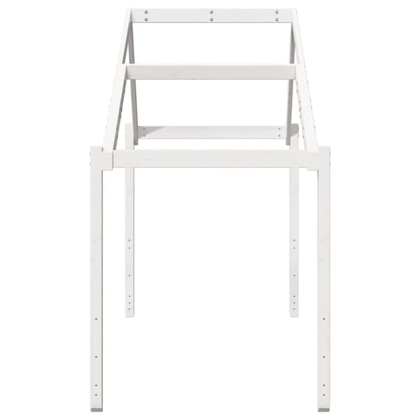 stel til husseng 203x80,5x142 cm massivt fyrretræ hvid