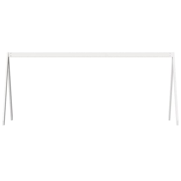 stel til husseng 209x85,5x88 cm massivt fyrretræ hvid