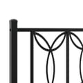 Miniatyrbillede 7 af 8: sengeramme med sengegavl 140x200 cm metal sort