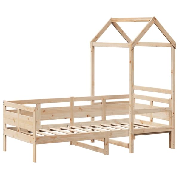 daybed med tag 90x200 cm massivt fyrretræ