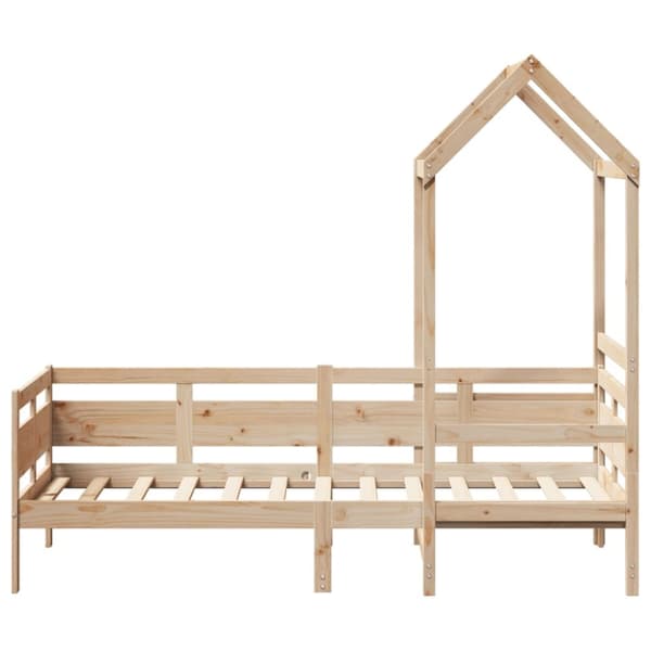 daybed med tag 90x200 cm massivt fyrretræ
