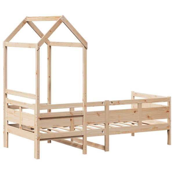 daybed med tag 90x200 cm massivt fyrretræ