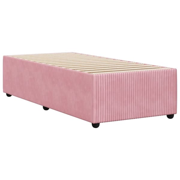 Sängynrunko pinkki 90x200 cm sametti