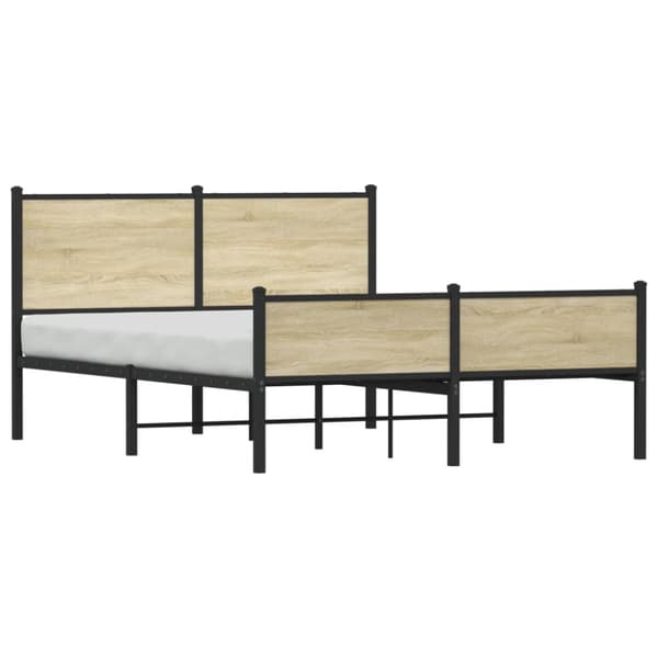 sengeramme uden madras 140x190 cm metal sonoma-eg
