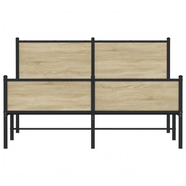sengeramme uden madras 140x190 cm metal sonoma-eg