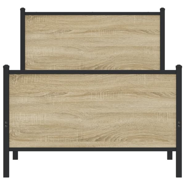 sengeramme uden madras 75x190 cm metal sonoma-eg
