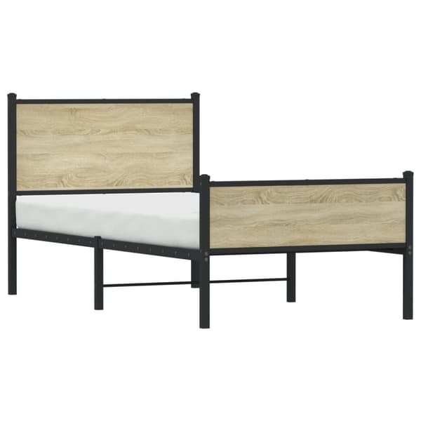 sengeramme uden madras 90x200 cm metal sonoma-eg