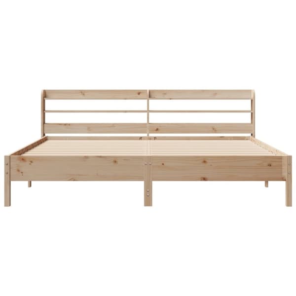 sengeramme uden madras 180x200 cm massivt fyrretræ
