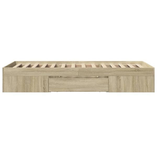 sengeramme 75x190 cm uden madras konstrueret træ sonoma-eg