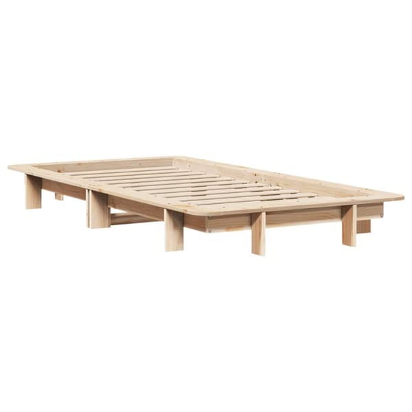 sengeramme uden madras 90x190 cm massivt fyrretræ
