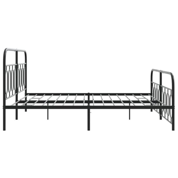 Metallisängynrunko ilman patjaa päätylevy musta 180x200 cm