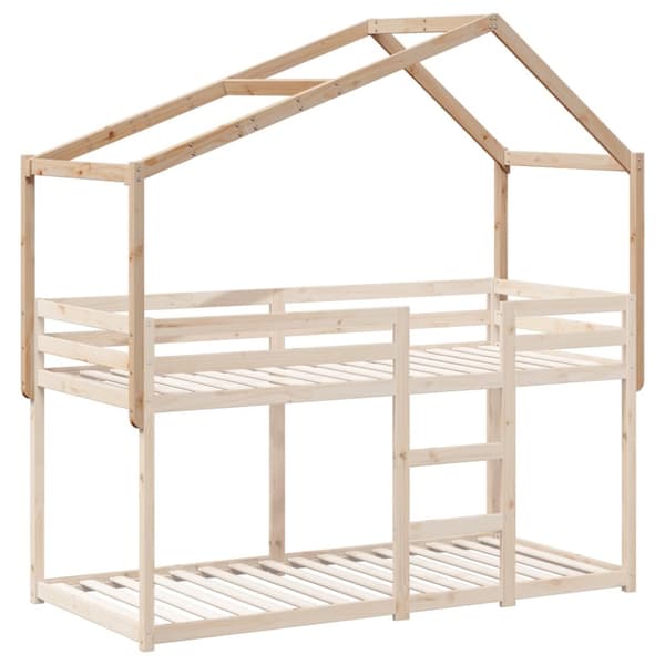 stel til husseng 203x80,5x142 cm massivt fyrretræ