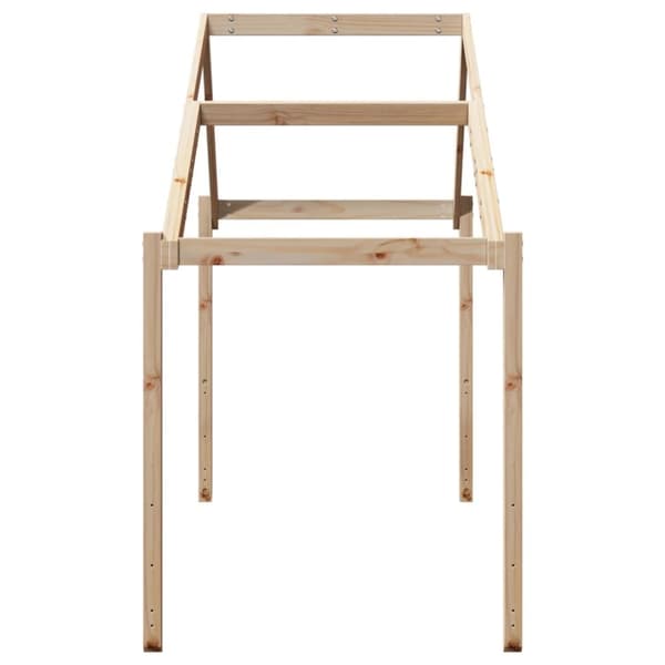 stel til husseng 203x80,5x142 cm massivt fyrretræ