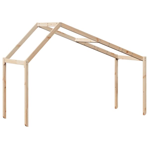 Tak till barnsäng 213x95,5x144,5 cm massiv furu