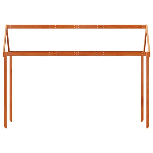 stel til husseng 207x80,5x151,5 cm massivt fyrretræ gyldenbrun