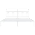Miniatyrbillede 4 af 8: sengeramme med sengegavl 183x213 cm metal hvid