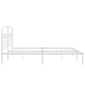 Miniatyrbillede 5 af 8: sengeramme med sengegavl 183x213 cm metal hvid