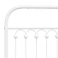 Miniatyrbillede 7 af 8: sengeramme med sengegavl 183x213 cm metal hvid