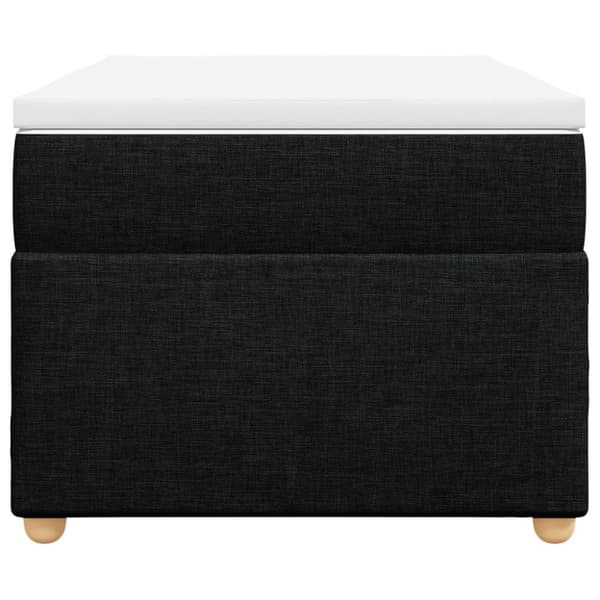 kontinentalseng med madras 90x200 cm stof sort