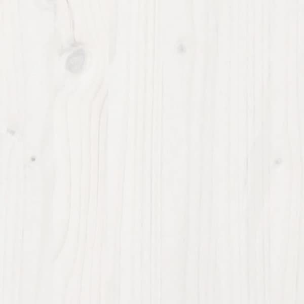 sengeramme uden madras 180x200 cm massivt fyrretræ hvid